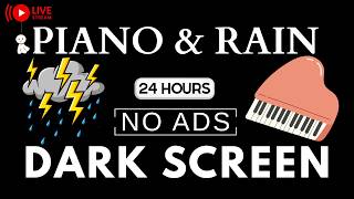 Healing Piano Music⛈️Soft Rain Sounds - Sleep Music for Stress Relief, Insomnia Relief & Meditation screenshot 3