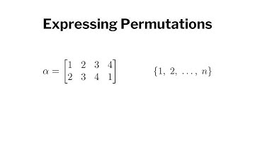 Basics of Permutations and Array Notation