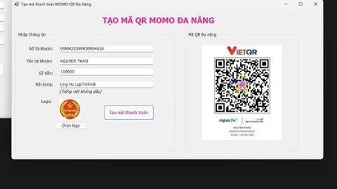 [C#] Demo tạo mã thanh toán QR MOMO Đa Năng | Laptrinhvb.net