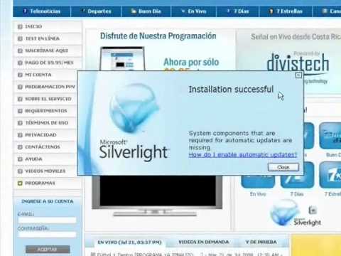 instalar microsoft silverlight youtube