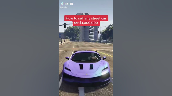 How To Sell Any Street Car Tiktok gta 1ife