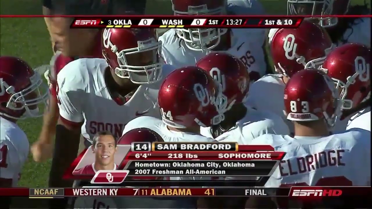 2008 Oklahoma Sooners vs Washington Huskies | Full Game Replay | NCAA College Football