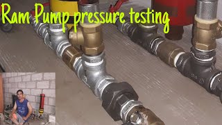 Ram Pump Pressure Testing and Output Checking