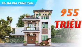 "Mẫu Biệt Thự Hiện Đại 3 Tầng Mái Nhật Đẹp Lạ Chỉ 955 TRIỆU Tại TP Vũng Tàu – Bà Rịa Vũng Tàu"