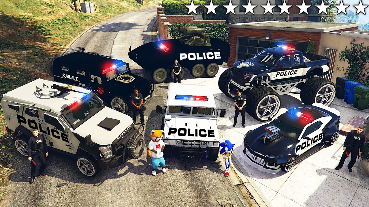 Я УГНАЛ ЛЮКСОВЫЕ ПОЛИЦЕЙСКИЕ ТАЧКИ С СОНИКОМ ИЗ РЕАЛЬНОЙ ЖИЗНИ В ГТА 5