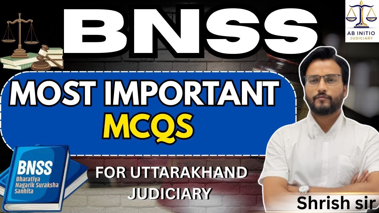 BNSS MCQs || BY-Shirish Sir || #abibitiojudiciary