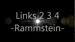 Rammstein - Links 2 3 4 (lyrics)