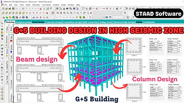 Design of G+5 Building in high seismic zone using STAAD Pro software | civil engineering |building |