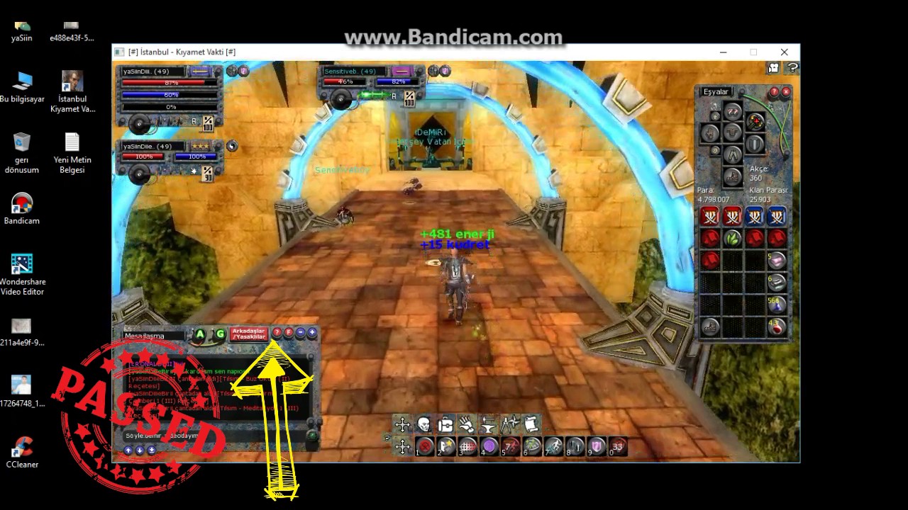 ikv yaSiinDiieBiirii ( Savascı - Büyücü  )  ÇİFT KARAKTER  SAAT YOLU