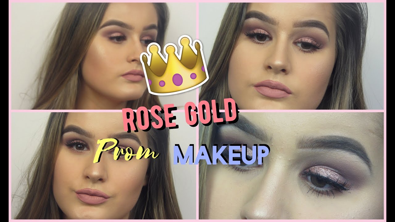 ROSE GOLD PROM MAKEUP TUTORIAL | AMBER ELIZABETH
