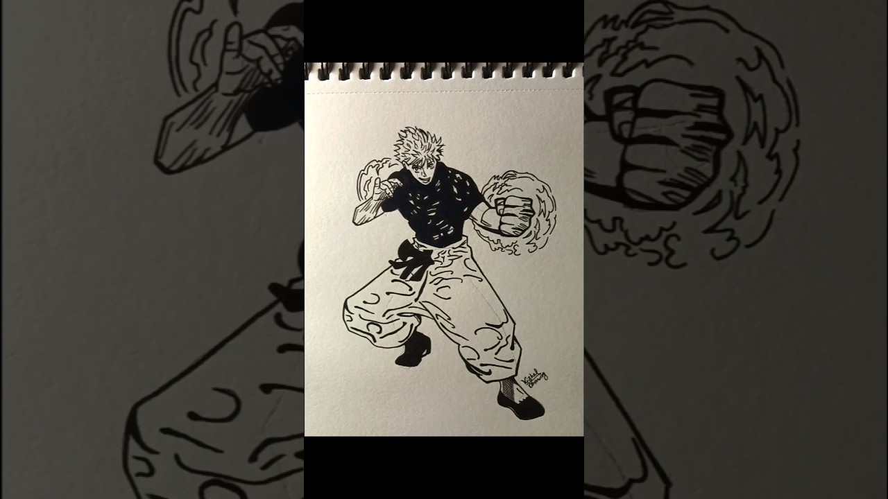 Gojo saturo speed drawing ⚡ 