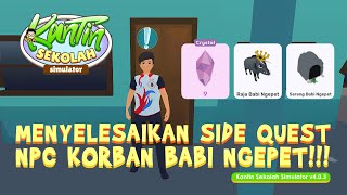 MENYELESAIKAN MISI NPC KORBAN YANG KEHILANGAN UANGNYA DI GAME KANTIN SEKOLAH SIMULATOR screenshot 5