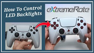 Celebrity Turning On/Off & Changing Color: ExtremeRate LED Kit for PS5 Controller Profile