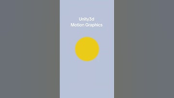 motion graphics done in unity game engine #unity #2d