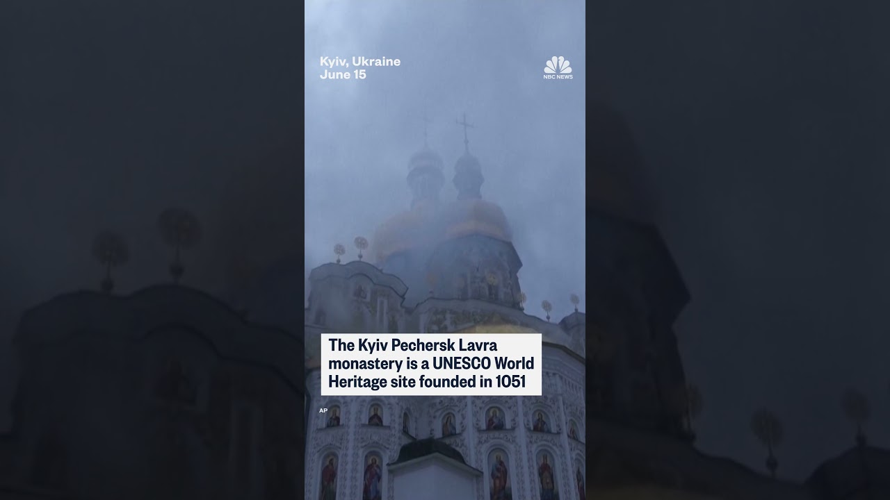 Fire engulfs historic Ukrainian monastery after strikes Fire engulfs historic Ukrainian monastery after strikes