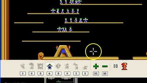 Lemmings Fun Level 3: Tailor made for blockers