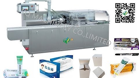 Multifunctional Carton Box Packaging Machine For Saving Lamp Bulb Cartoning System