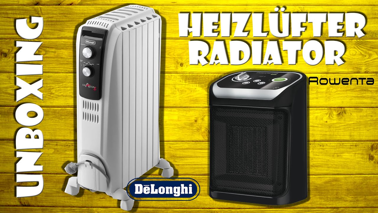 Unboxing De’Longhi Dragon Heizkörper Radiator und Rowenta Heizlüfter