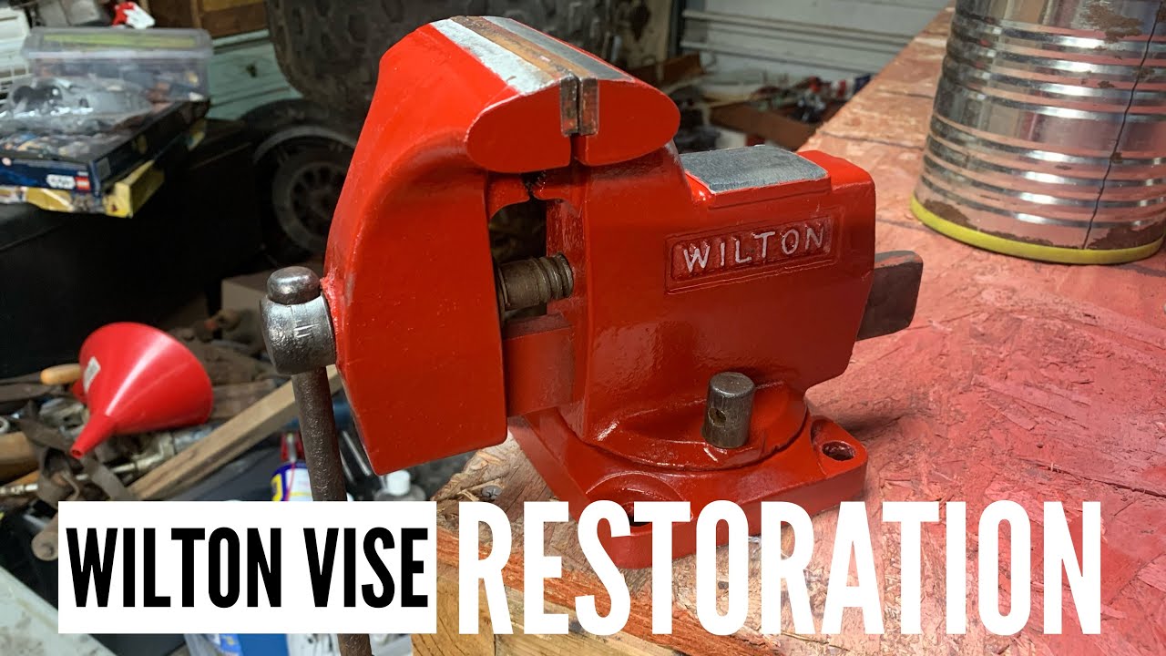 Wilton rusty bench vise restoration YouTube