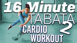 16 Minute Tabata Cardio Workout - No Equipment, All Fitness Levels