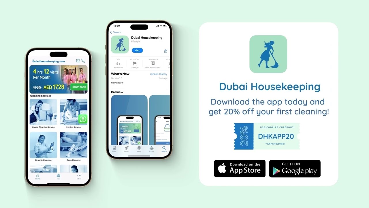 Best Cleaning Service in Dubai - Now with a New App!
