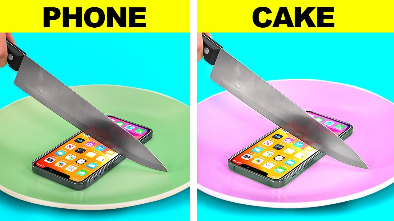 CAKE VS REAL FOOD CHALLENGE || Realistic Cakes Looks Like Everyday ...
