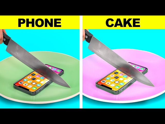 CAKE VS REAL FOOD CHALLENGE || Realistic Cakes Looks Like Everyday Objects by 123 GO! FOOD class=