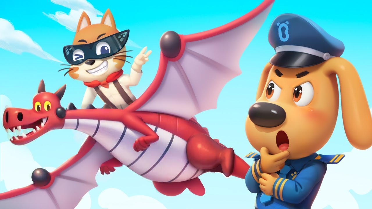 ¿Quién robó el dragón de fuego? 🧲 Más de 1HORA 🔥 Dibujos Animados 🔍Sheriff Labrador en Español