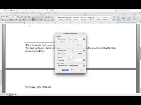 How To Renumber Footnotes In Word For Mac 2016