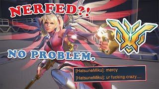 MAKING NERFED MERCY *WORK* IN SEASON 9?! - TOP 500 MERCY - Overwatch 2