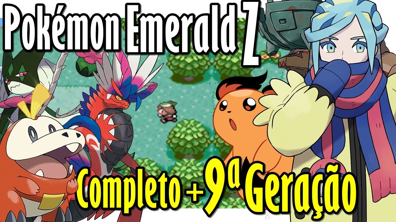 GBA COMPLETO com 9ª GERAÇÃO e ÓTIMOS FAKEMON | Pokémon Emerald Z (Hack ...