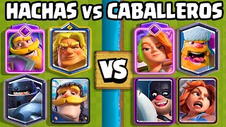 CABALLEROS vs HACHAS |  1vs1 - 2vs2 - 3vs3 | Clash Royale