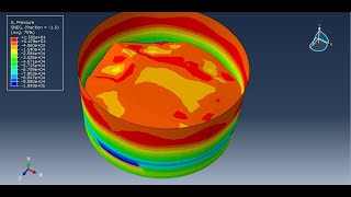 Simulation Water Sloshing In The Cylindrical Tank Under Seismic Loading-Acoustic Method In Abaqus