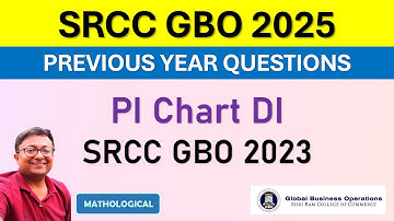 SRCC GBO 2025 || Pi Chart DI | SRCC GBO 2023 PYQ Solutions | Data Interpretation