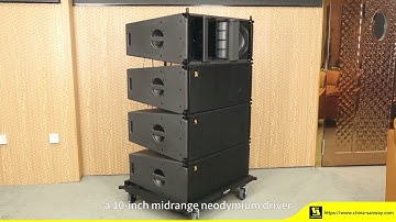 Sanway Audio dual 12inch active line array speaker LA312P with PFC active module