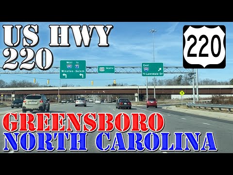 US 220 North (Future I-73) Greensboro, NC to Martinsville, VA - Highway Drive