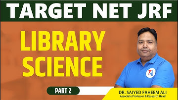 LIBRARY SCIENCE PART-2 || TARGET NET JRF 2023 II PAPER 1 BY FAHEEM SIR