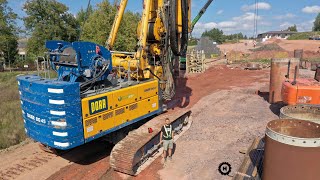 180 tons of steel - Bauer BG 45 drill 1,8 m diameter pile