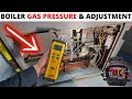 HVAC: Boiler Gas Pressure & Gas Pressure Adjustment Using A Manometer (Fieldpiece SDMN5 Manometer)