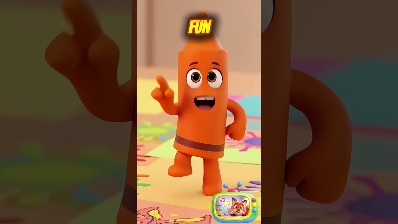 Talking Orange Color 🧡 | Educational Video for Children 