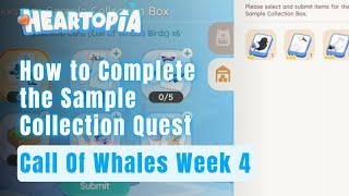 NEW Week 4 Quest! - How to Complete the Sample Collection Quest in Heartopia