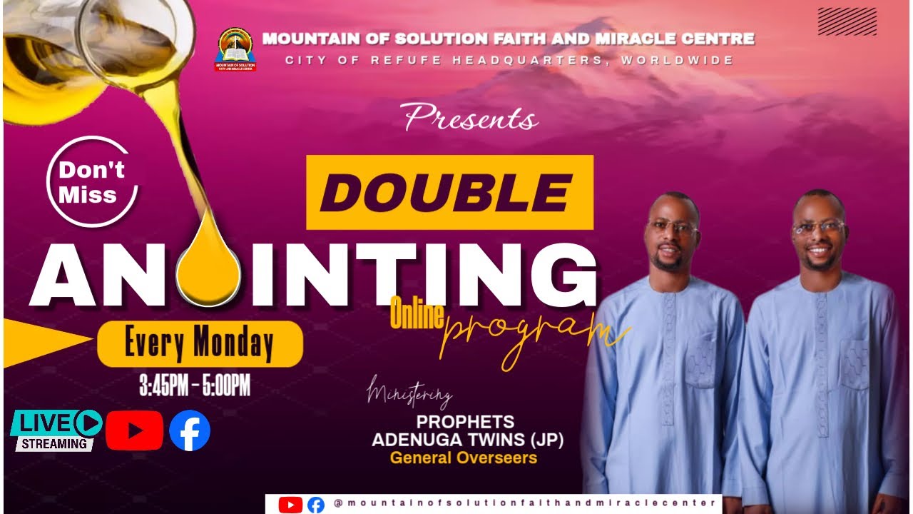 DOUBLE ANOINTING SERVICE || 7TH JULY 2025 - YouTube