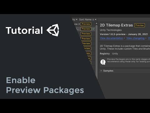 Unity - How to Install Preview Packages