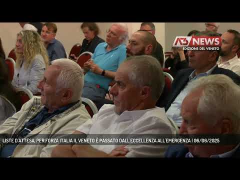 LISTE D'ATTESA, PER FORZA ITALIA IL VENETO È PASSATO DALL'ECCELLENZA ALL'EMERGENZA | 06/06/2025