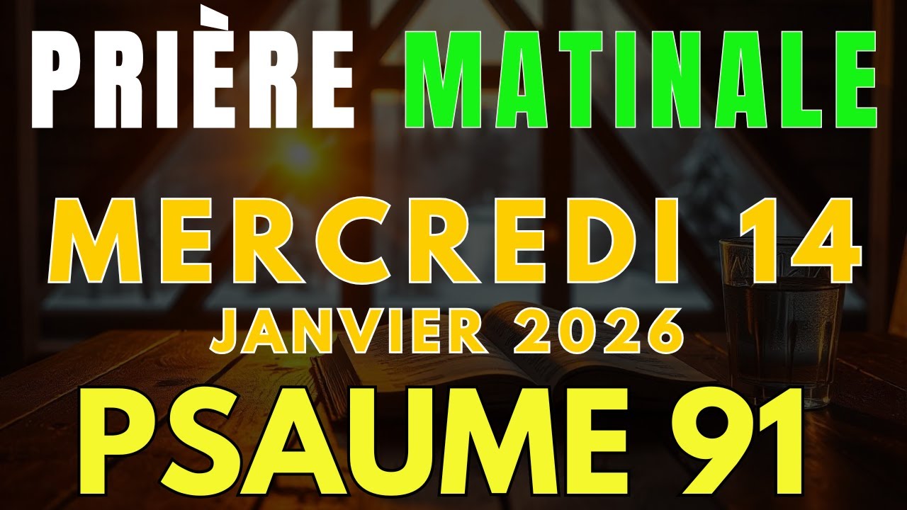 🙏PRIÈRE PUISSANTE DU MATIN MERCREDI 14 | SAGESSE, FORCE, PAIX ET PROTECTION CONTRE LE MAL🔔