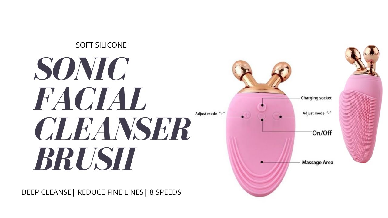 Silicone Sonic Facial Cleansing Brush & Massager