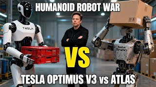 Tesla Optimus V3 vs Boston Dynamics Atlas — The Robot Rivalry Elon Musk Didn’t Expect