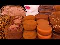 ASMR MUKBANG CHOCOLATE PARTY ICE CREAM MOCHI CAKE TICO MACARON 초콜릿파티 아이스크림 초코떡 연세크림빵 마카롱 먹방 