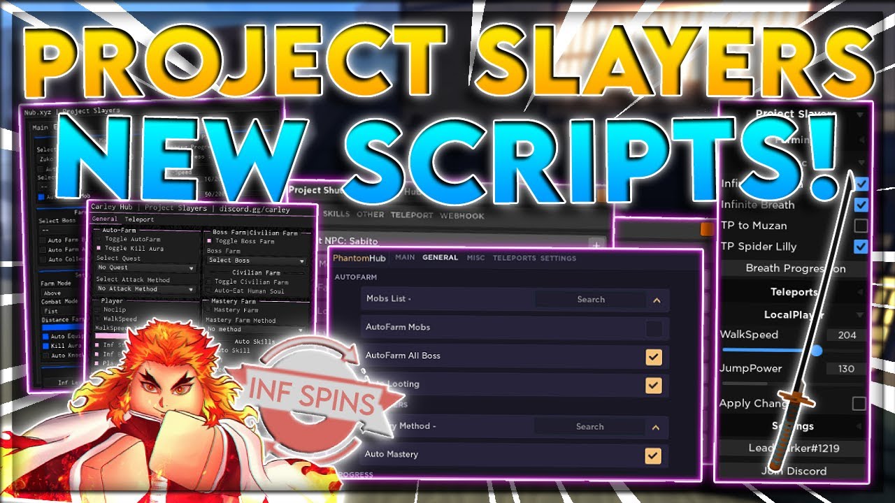 Project Slayers THE #1 FREE SCRIPT/GUI – AUTO FARM & MORE! JULY