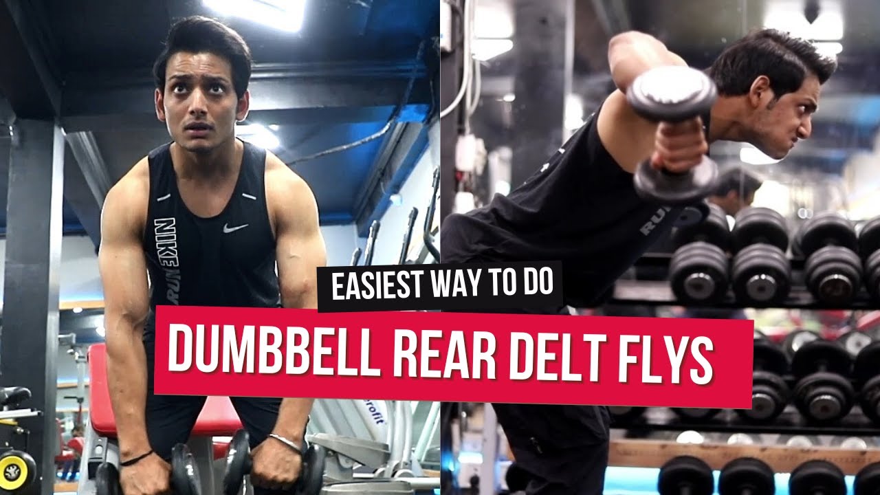 How To Do Dumbbell Rear Delt Fly | Rear Delt Workout | Easiest Method ...